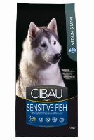 CIBAU Adult Sensitive Fish&amp;Rice 12kg+2kg ZDARMA