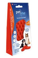 PET and ME kartáč pro psy, dlouhá srst, červený