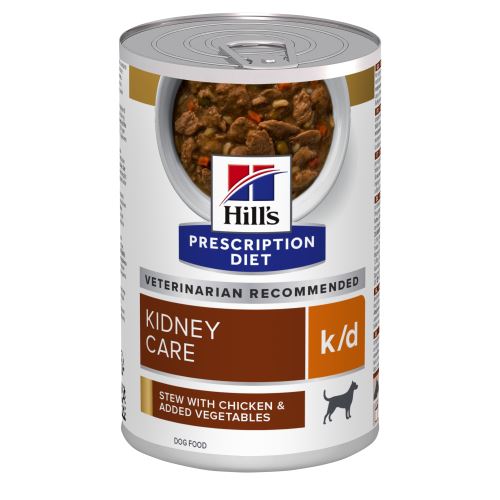 Hills Prescription Diet Canine K/D Chicken&Vegetable stew 354g NEW