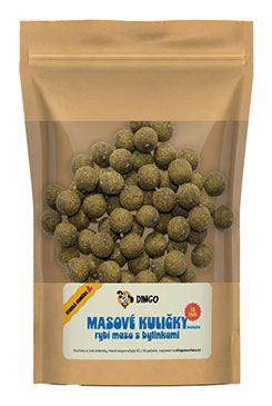 DINGO masové kuličky rybí maso s bylinkami 16mm/150g