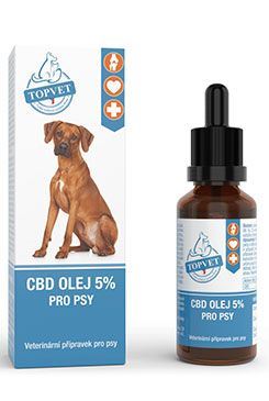 CBD olej 5% pro psy TOPVET 10ml