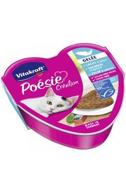 Vitakraft Cat Poésie Gelée vanička losos a špenát 85g