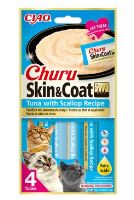 Churu Cat Skin&amp;Coat Tuna with Scallop Recipe 4x14g