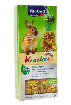 Vitakraft Rodent Kräcker Rabbit Herbal active tyč 2ks