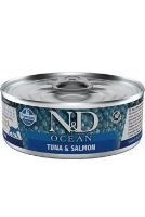 N&amp;D CAT OCEAN Adult Tuna &amp; Salmon 70g