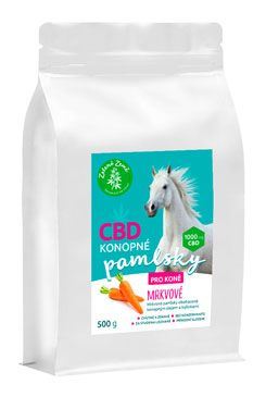 CBD pamlsky pro koně mrkvové 500g