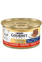 Gourmet Gold konz. kočka pašt. jemná s hovězím 85g