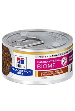 Hills Prescription Diet Feline GI Biome Chicken&Vege. konzerva 82g