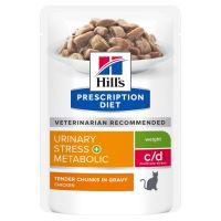 Hills Prescription Diet Feline C/D Urinary Stress+Metabolic kaps. 12x85g