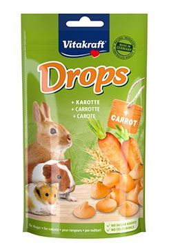 Vitakraft Rodent all poch. Carotties Drops 75g