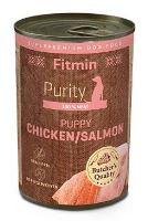 Fitmin dog Purity tin konz PUPPY salm&amp;chicken 400g