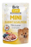 Brit Care Dog Mini Rabbit&amp;Salmon fillets in gravy 85g