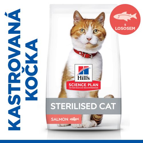 Hill's Science Plan granule pro kastrované dospělé kočky s lososem 10 kg