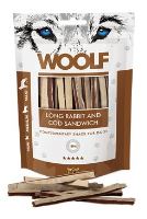 WOOLF pochoutka soft Rabbit&amp;Cod sandwich long 100g