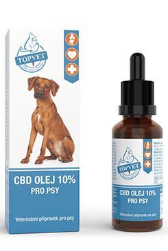 CBD olej 10% pro psy TOPVET 10ml