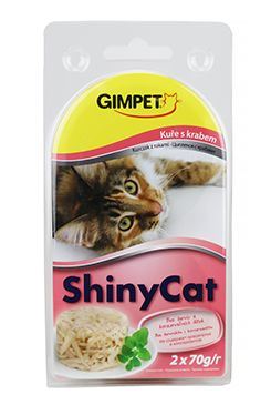 Gimpet kočka konz. ShinyCat  kuře/krab 2x70g