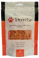Perrito Chicken&amp;Seafood jerky pro kočky 100g