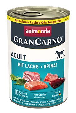 Animonda pes GRANCARNO konz. ADULT losos/špenát 400g