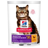 Hills Science Plan Feline Adult Sensitive Stomach &amp; Skin Chicken 300g