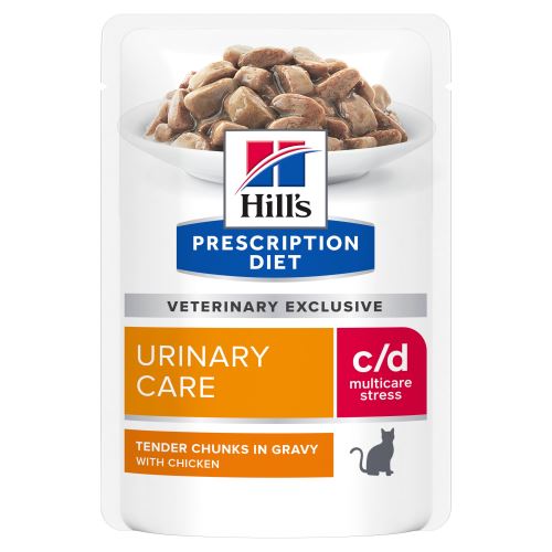 Hills Prescription Diet Feline C/D Urinary Stress Chicken kapsa 12x85g