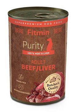 Fitmin dog Purity tin konz Adult Beef&Liver 400g