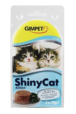 Gimpet kočka konz. ShinyCat  Junior tuňák 2x70g