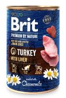 Brit Premium Dog by Nature  konz Turkey &amp; Liver 400g