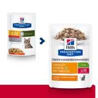 Hills Prescription Diet Feline C/D Urinary Stress+Metabolic 12x85g NEW
