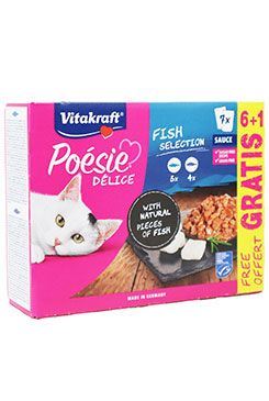 Vitakraft Cat Poésie Déli Sauce Multipack rybí 6+1x85g