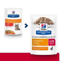 Hills Prescription Diet Feline C/D Urinary Stress Chicken 12x85G NEW
