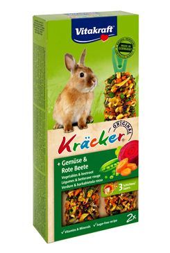 Vitakraft Rodent Kräcker Rabbit zel,č.řepa tyč 2ks