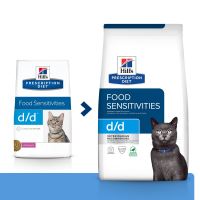 Hills Prescription Diet Feline D/D Dry Duck&Green Pea 1,5kg NEW