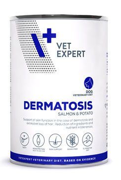 VetExpert VD 4T Dermatosis Dog Salmon&Potato konz.400g