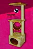 Škrabadlo Traviata pískové 35x35x109 cm