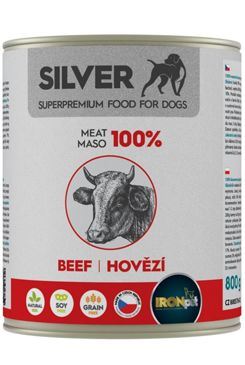 IRONpet Silver Dog Beef konzerva 800g