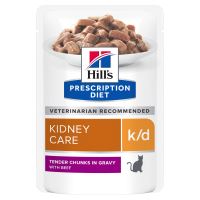 Hills Prescription Diet Feline K/D Beef kapsičky 12x85g NEW